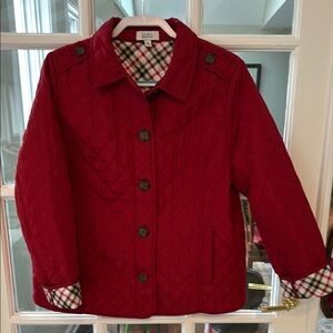 Croft & Barrow Red Quilted Puffer Jacket PL